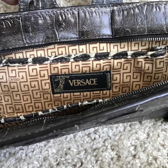 Versace Alligator Clutch - Picture 10 of 12